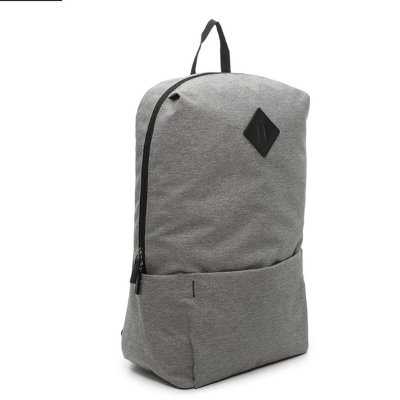 DSW Unisex Gray Canvas Nylon Backpack